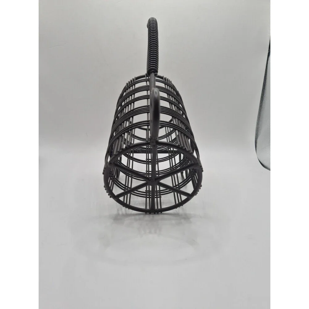Tabletop Metal Wire Miniature Wagon Carriage Wine Bottle Holder Wrought Iron